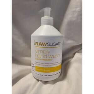 Raw Sugar Simply Hand Wash Cold Pressed ~ Lemon Sugar ~ 16.9 Fl Oz